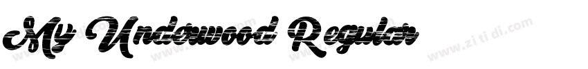 My Underwood Regular字体转换